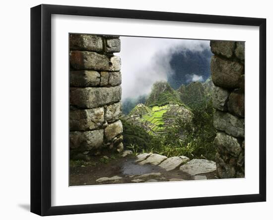 Peru, Machu Picchu, from Inca Trail-John Ford-Framed Photographic Print