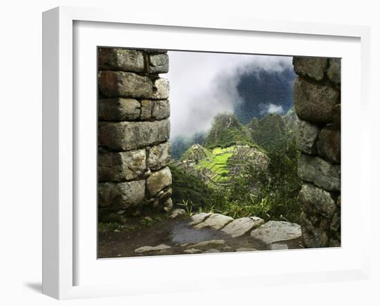 Peru, Machu Picchu, from Inca Trail-John Ford-Framed Photographic Print