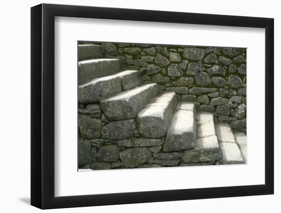 Peru, Machu Picchu, Stairs-John Ford-Framed Photographic Print