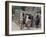 Peru, Native Indian Women Lead their Llamas Past the Ruins of Saqsaywaman-Nigel Pavitt-Framed Photographic Print