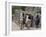 Peru, Native Indian Women Lead their Llamas Past the Ruins of Saqsaywaman-Nigel Pavitt-Framed Photographic Print