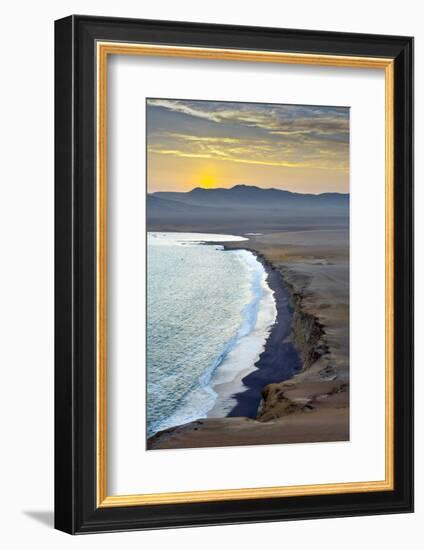 Peru, Paracas National Reserve, Lagunillas Bay, Sunset, Pacific Ocean, Ica Region-John Coletti-Framed Photographic Print