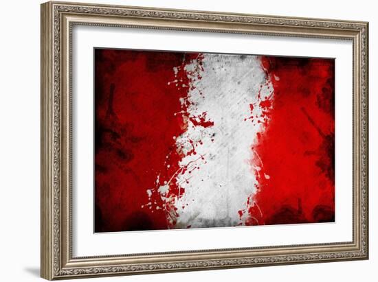 Peruan Flag-igor stevanovic-Framed Art Print