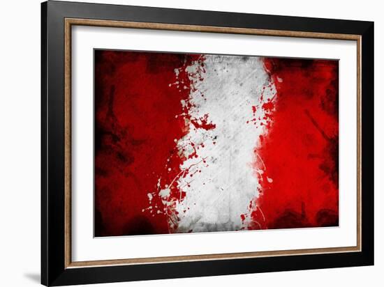 Peruan Flag-igor stevanovic-Framed Art Print