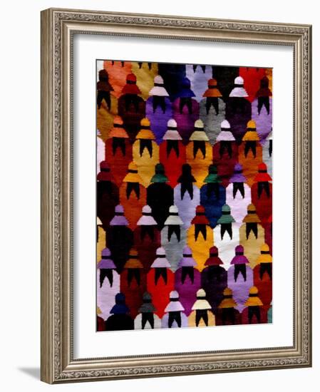 Peruvian Rug and Native Woman in Hat, Aguas Calientes, Peru-Cindy Miller Hopkins-Framed Photographic Print