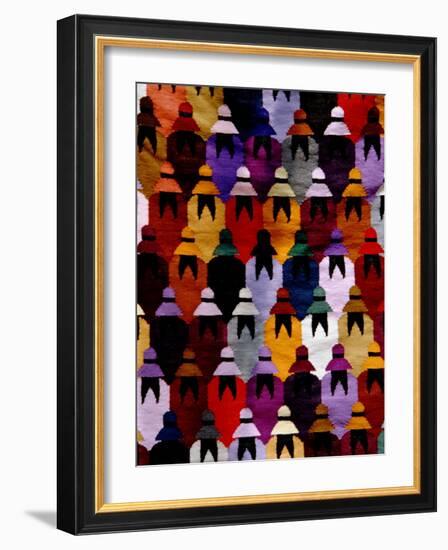 Peruvian Rug and Native Woman in Hat, Aguas Calientes, Peru-Cindy Miller Hopkins-Framed Photographic Print