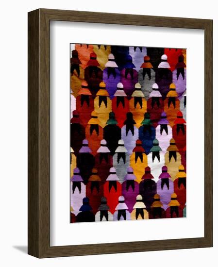 Peruvian Rug and Native Woman in Hat, Aguas Calientes, Peru-Cindy Miller Hopkins-Framed Photographic Print