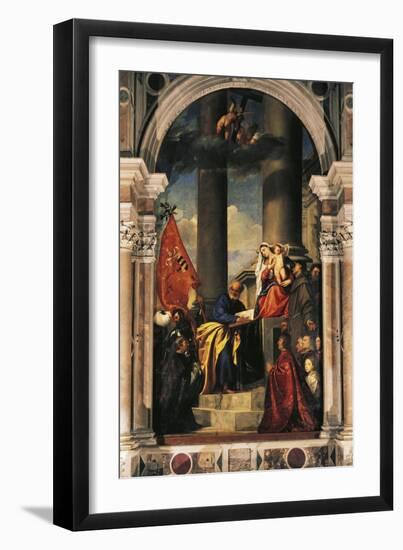 Pesaro Madonna-Titian (Tiziano Vecelli)-Framed Giclee Print