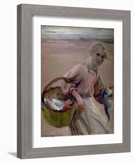 Pescadora Valenciana, 1900-Joaquín Sorolla y Bastida-Framed Giclee Print