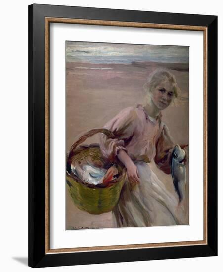 Pescadora Valenciana, 1900-Joaquín Sorolla y Bastida-Framed Giclee Print