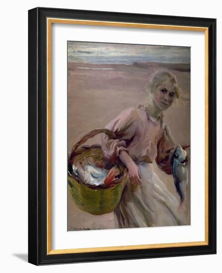 Pescadora Valenciana, 1900-Joaquín Sorolla y Bastida-Framed Giclee Print