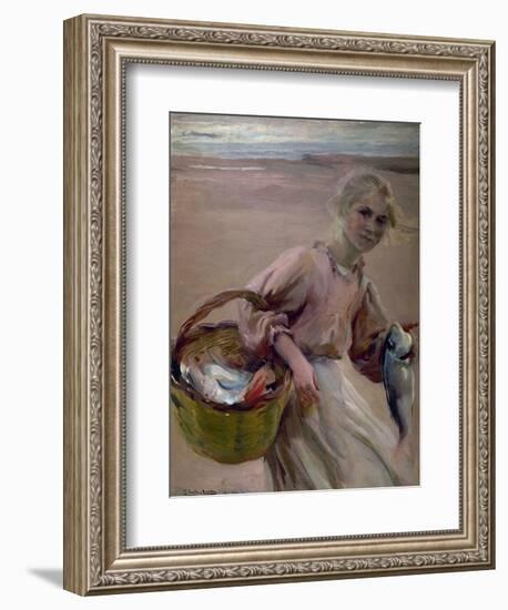 Pescadora Valenciana, 1900-Joaquín Sorolla y Bastida-Framed Giclee Print