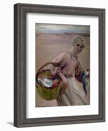 Pescadora Valenciana, 1900-Joaquín Sorolla y Bastida-Framed Giclee Print