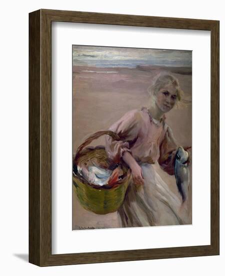 Pescadora Valenciana, 1900-Joaquín Sorolla y Bastida-Framed Giclee Print