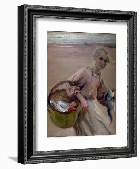 Pescadora Valenciana, 1900-Joaquín Sorolla y Bastida-Framed Giclee Print