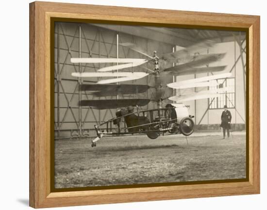 Pescara Helicopter 1922-null-Framed Premier Image Canvas