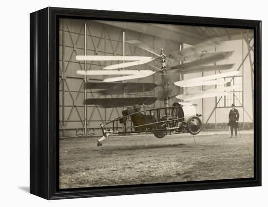 Pescara Helicopter 1922-null-Framed Premier Image Canvas