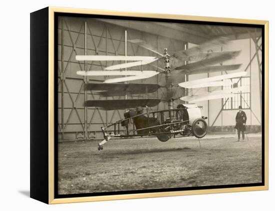 Pescara Helicopter 1922-null-Framed Premier Image Canvas