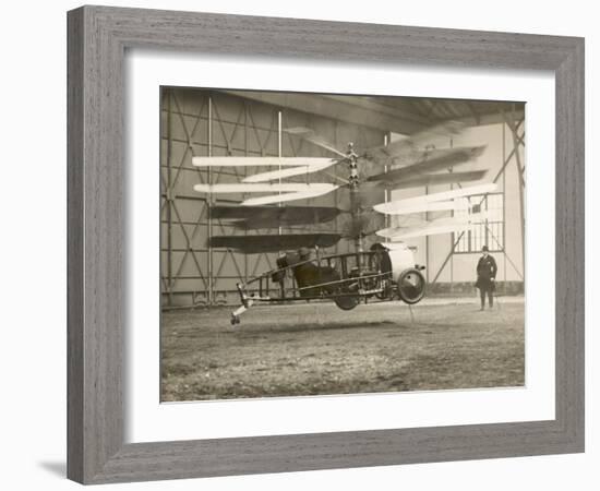 Pescara Helicopter 1922-null-Framed Photographic Print