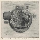 Bushnell's "Turtle" the First Submersible Craft to be Used in Action Attacking a British Ship-Pesce-Stretched Canvas