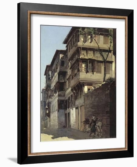 Pescembe - Bazar à Constantinople-Alberto Pasini-Framed Giclee Print