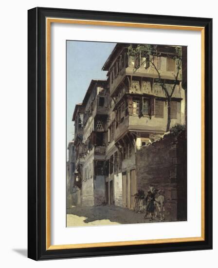Pescembe - Bazar à Constantinople-Alberto Pasini-Framed Giclee Print