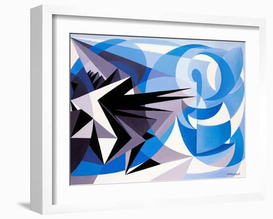 Pessimism and Optimism-Giacomo Balla-Framed Giclee Print