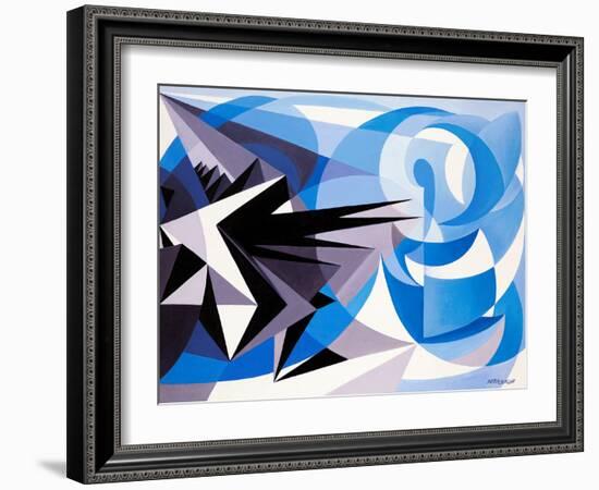 Pessimism and Optimism-Giacomo Balla-Framed Giclee Print