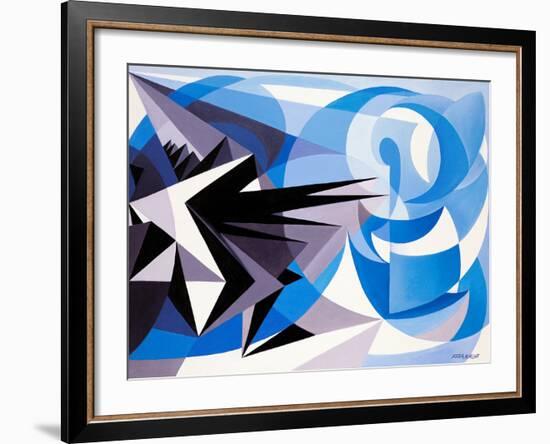 Pessimism and Optimism-Giacomo Balla-Framed Giclee Print