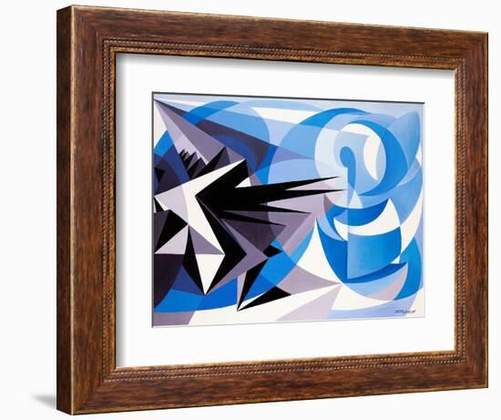 Pessimism and Optimism-Giacomo Balla-Framed Giclee Print