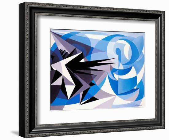 Pessimism and Optimism-Giacomo Balla-Framed Premium Giclee Print