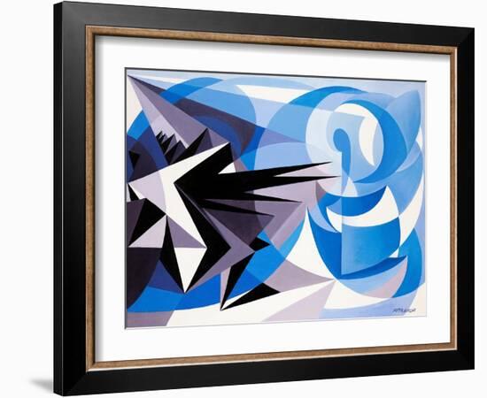 Pessimism and Optimism-Giacomo Balla-Framed Giclee Print