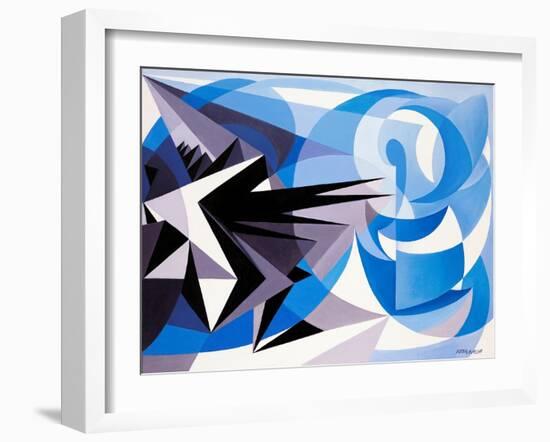 Pessimism and Optimism-Giacomo Balla-Framed Giclee Print