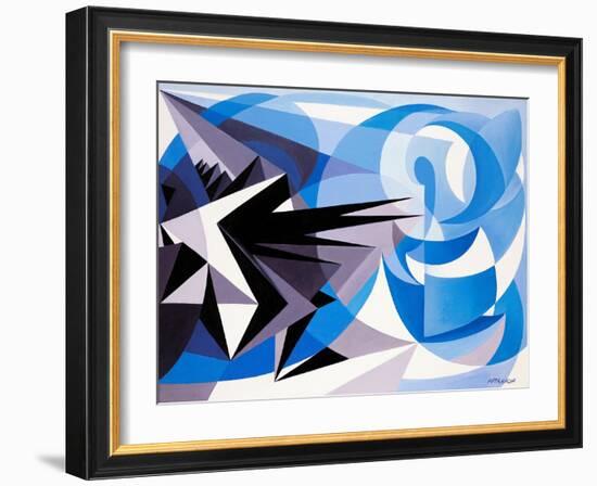 Pessimism and Optimism-Giacomo Balla-Framed Giclee Print