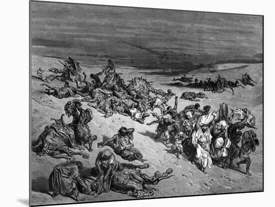 Pestilence, One of the Seven Plagues of Egypt, 1866-Gustave Doré-Mounted Giclee Print