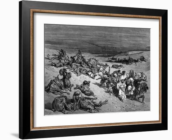 Pestilence, One of the Seven Plagues of Egypt, 1866-Gustave Doré-Framed Giclee Print