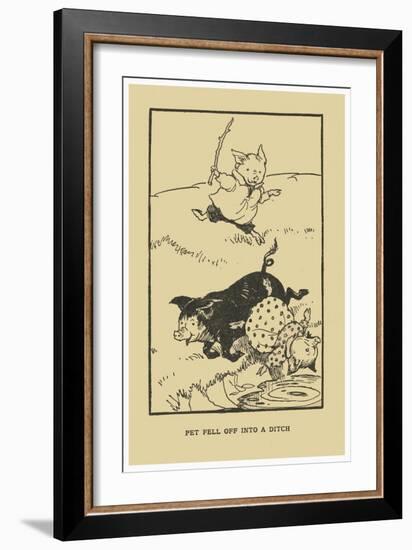 Pet Fell Off Into A Ditch-AEK-Framed Art Print