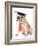 Pet Graduation - English Bulldog Wearing Graduation Cap And Red Tie-Willee Cole-Framed Photographic Print