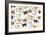 Pet Life dog pattern-Holli Conger-Framed Giclee Print