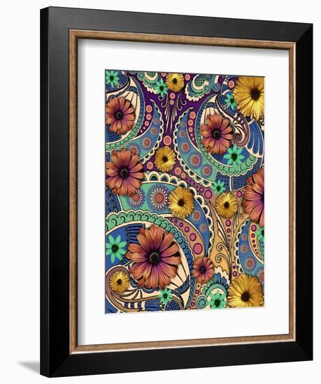 Petals and Paisley-Fusion Idol Arts-Framed Giclee Print