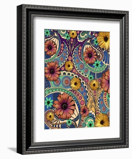 Petals and Paisley-Fusion Idol Arts-Framed Giclee Print