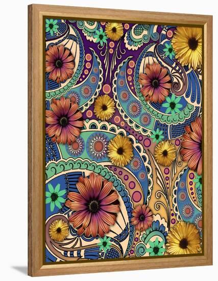 Petals and Paisley-Fusion Idol Arts-Framed Premier Image Canvas