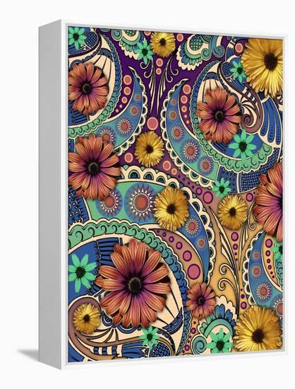 Petals and Paisley-Fusion Idol Arts-Framed Premier Image Canvas