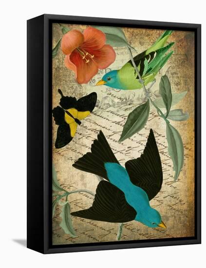 Petals and Wings I-null-Framed Premier Image Canvas