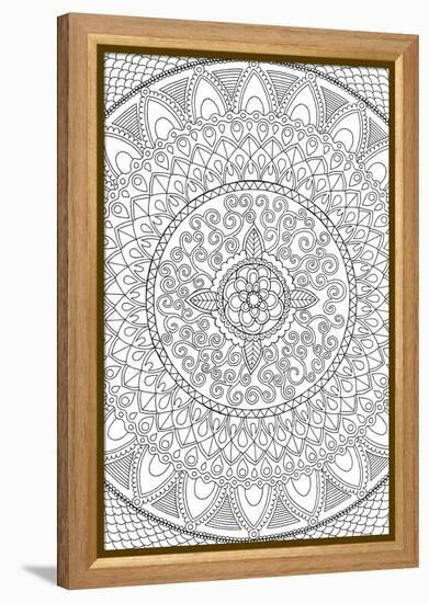 Petals Mandala-Hello Angel-Framed Premier Image Canvas