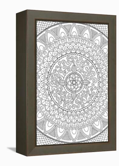 Petals Mandala-Hello Angel-Framed Premier Image Canvas