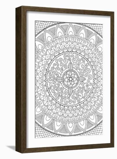 Petals Mandala-Hello Angel-Framed Giclee Print