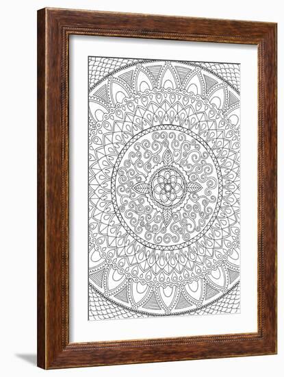 Petals Mandala-Hello Angel-Framed Giclee Print