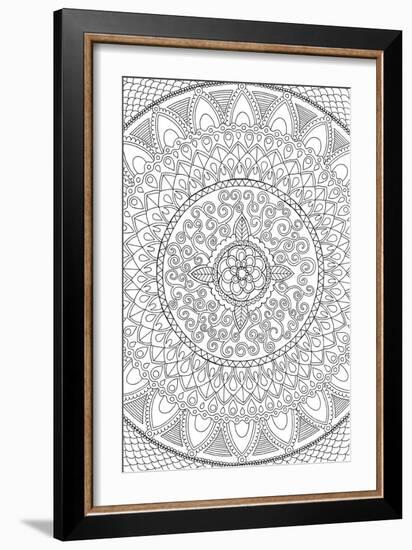 Petals Mandala-Hello Angel-Framed Giclee Print