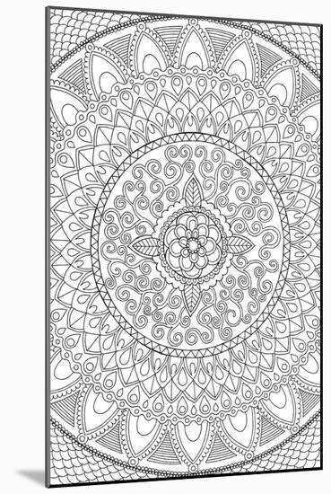 Petals Mandala-Hello Angel-Mounted Giclee Print